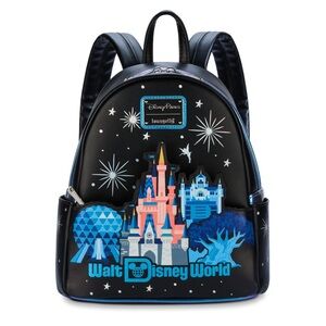 EUC Walt Disney World Icons Loungefly Mini Backpack